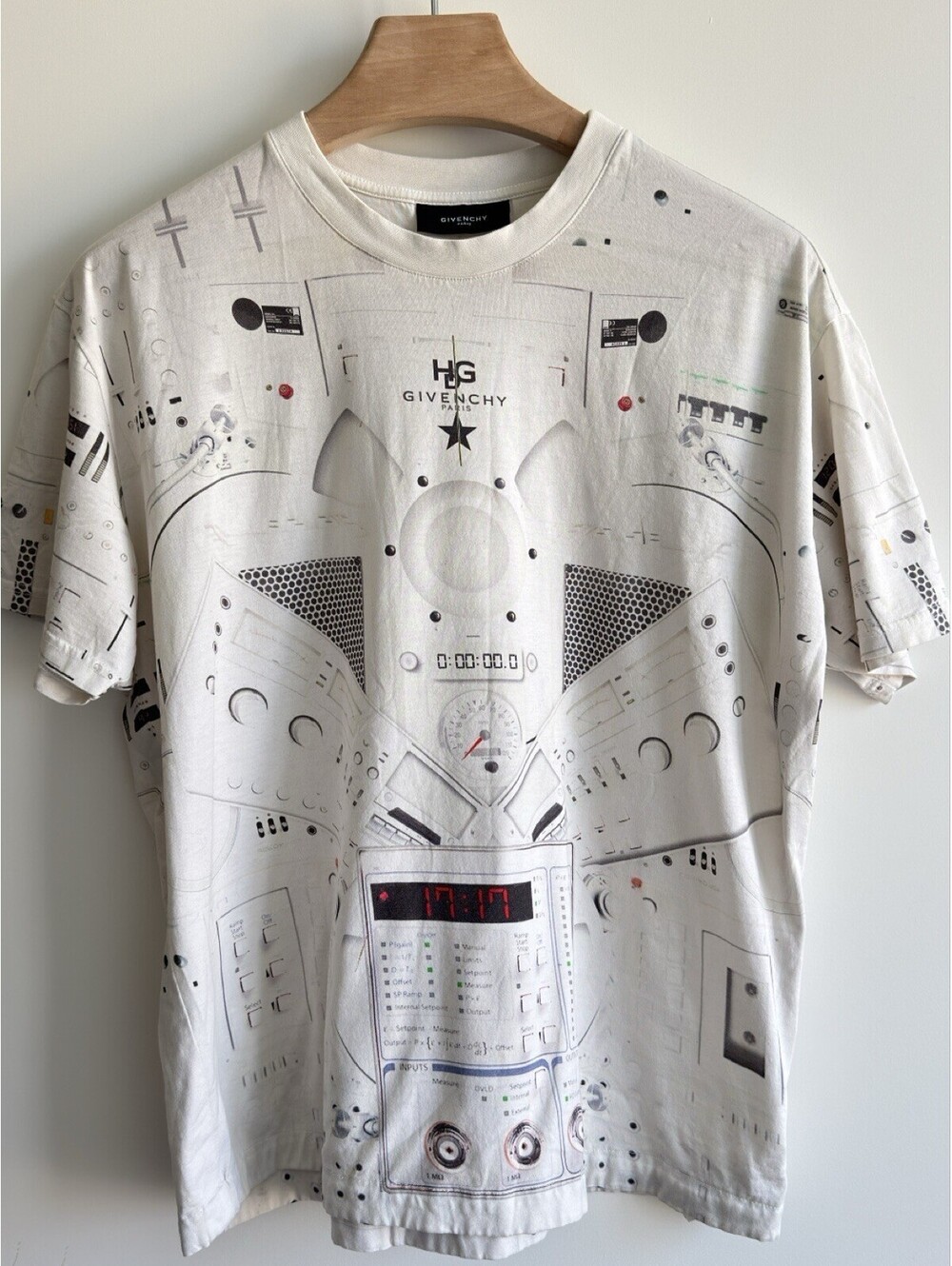 Givenchy Paris Graphic Logo T Shirt Black 100% Cotton Portugal Men’s XXS